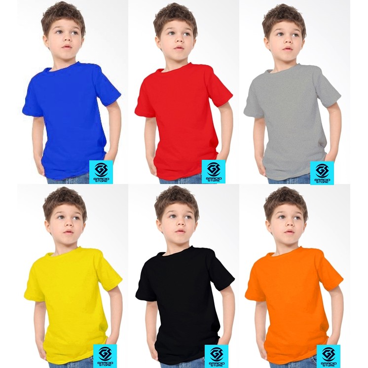 T Shirt Kaos Polos Anak